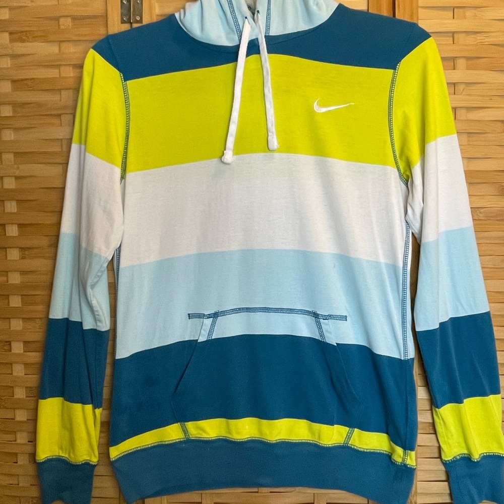 Women's Nike the Athletic Department Long Sleeve Pullover Striped Hoodie